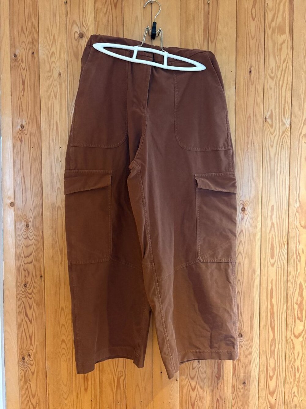 Brown Lululemon Cargo Barrel Flood Pants